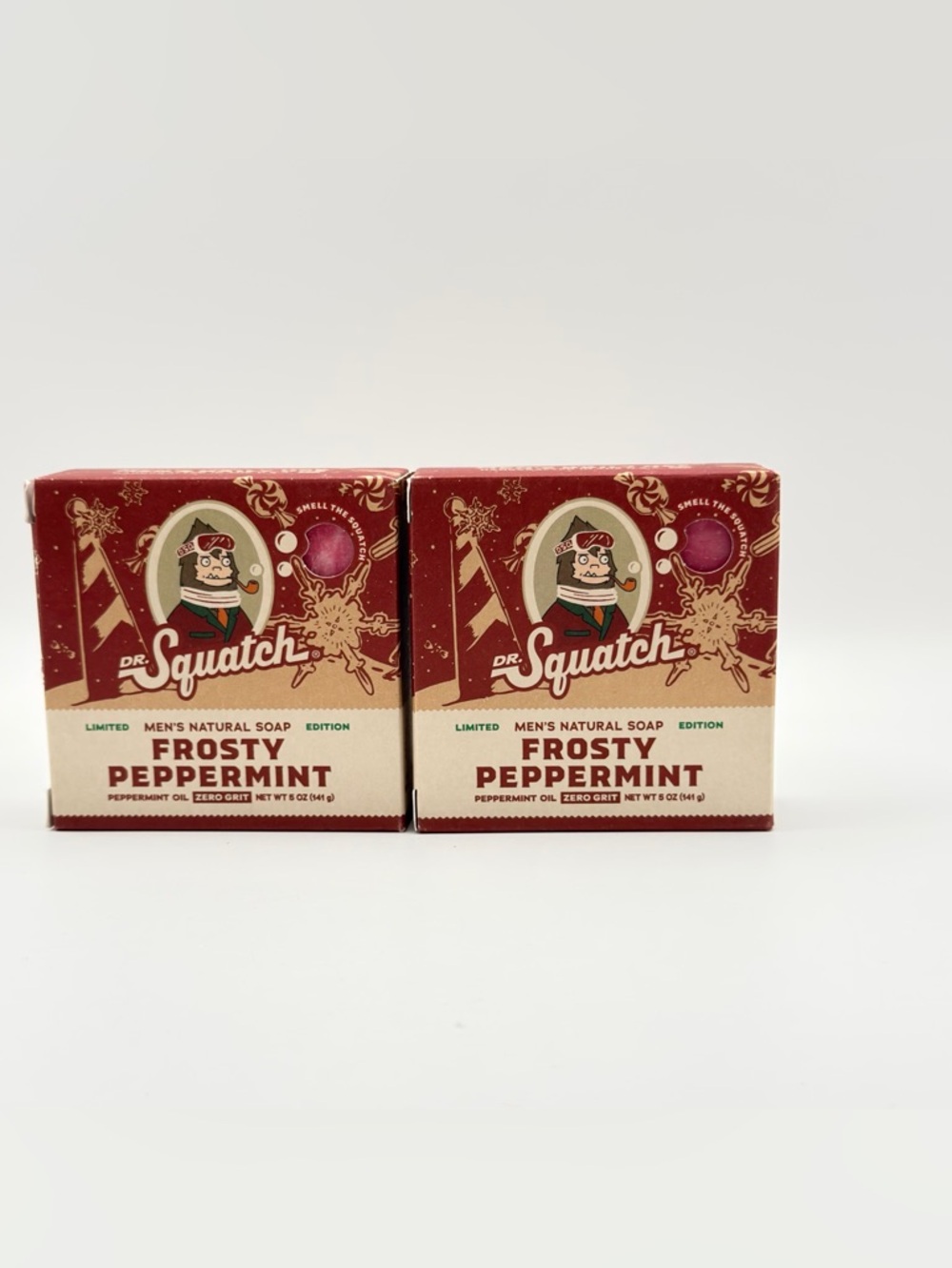 Dr. Squatch Frosty Peppermint Men's Natural Soap - 2 pack